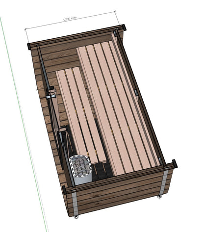 Camilla Mini Traditional Outdoor Sauna 2 Person