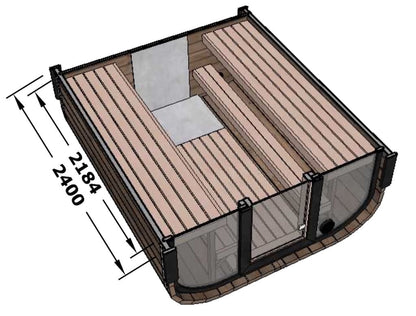 Camilla XL Traditional Outdoor Sauna 5-6 Person