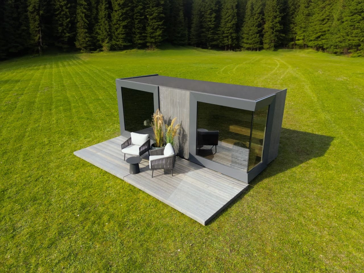 Genevas St Moritz 5 Person Outdoor Sauna with Shower Room