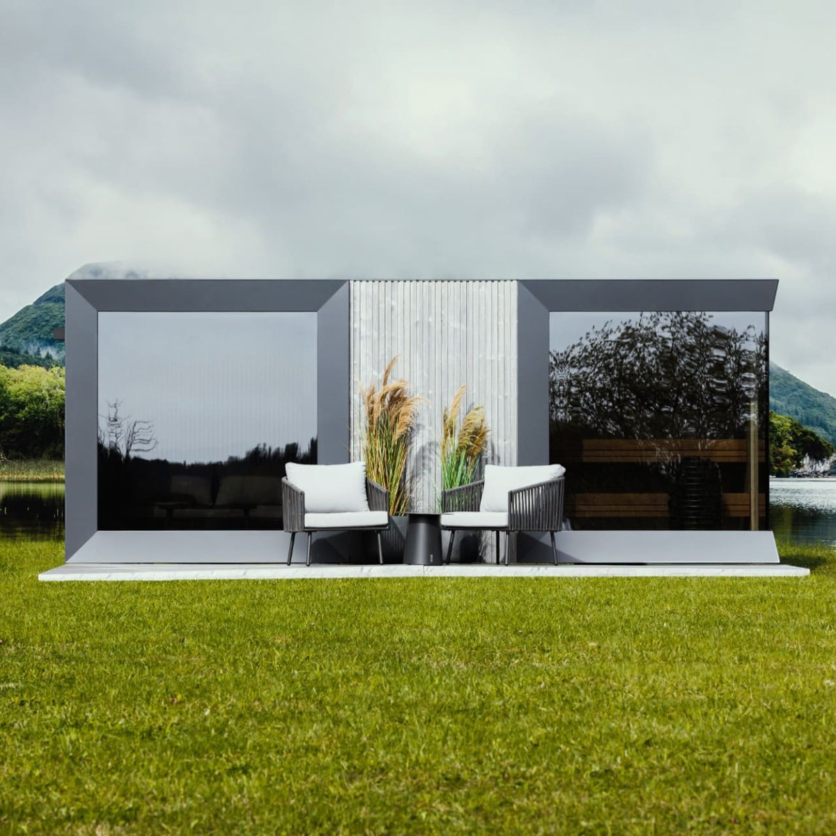 Genevas St Moritz 5 Person Outdoor Sauna with Shower Room