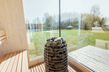 Genevas St Moritz 5 Person Outdoor Sauna with Shower Room
