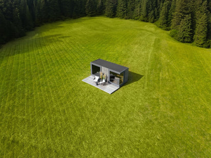 Genevas St Moritz 5 Person Outdoor Sauna with Shower Room