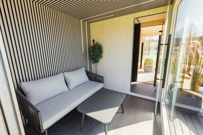 Genevas St Moritz 5 Person Outdoor Sauna with Shower Room