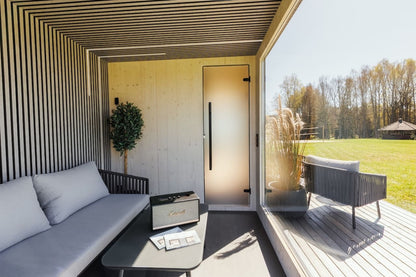 Genevas St Moritz 5 Person Outdoor Sauna with Shower Room