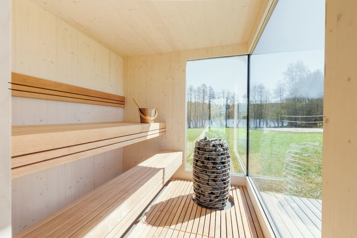 Genevas St Moritz 5 Person Outdoor Sauna with Shower Room