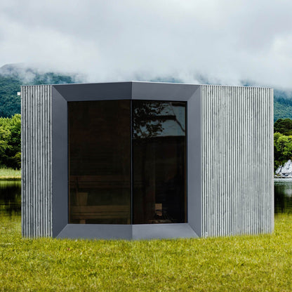 Genevas Zermatt 5 Person Outdoor Sauna with Changing Room