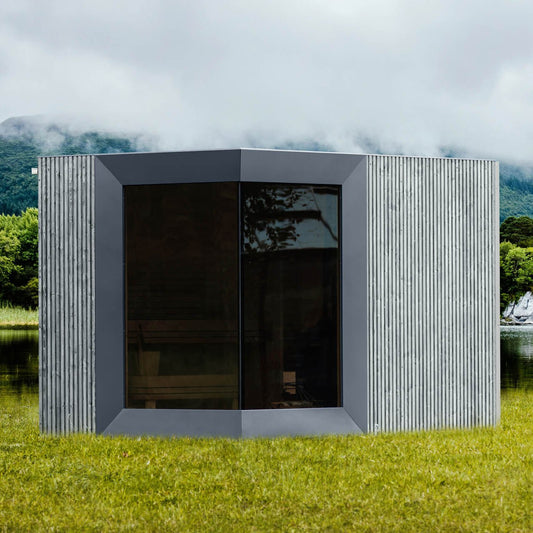 Genevas Zermatt 5 Person Outdoor Sauna with Changing Room