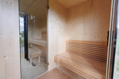 Genevas Zermatt 5 Person Outdoor Sauna with Changing Room