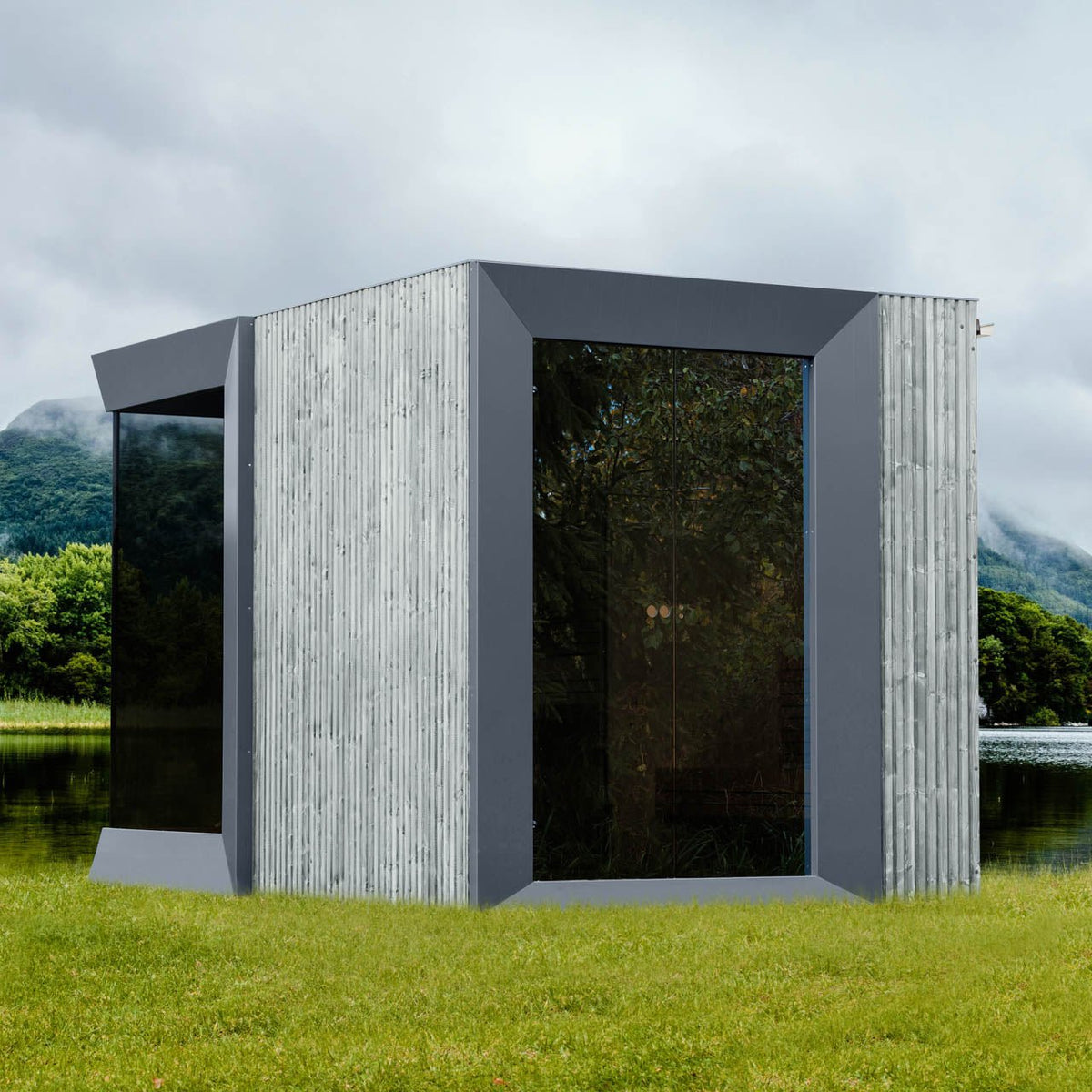 Genevas Zermatt 5 Person Outdoor Sauna with Changing Room