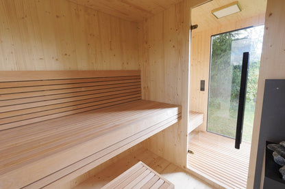 Genevas Zermatt 5 Person Outdoor Sauna with Changing Room