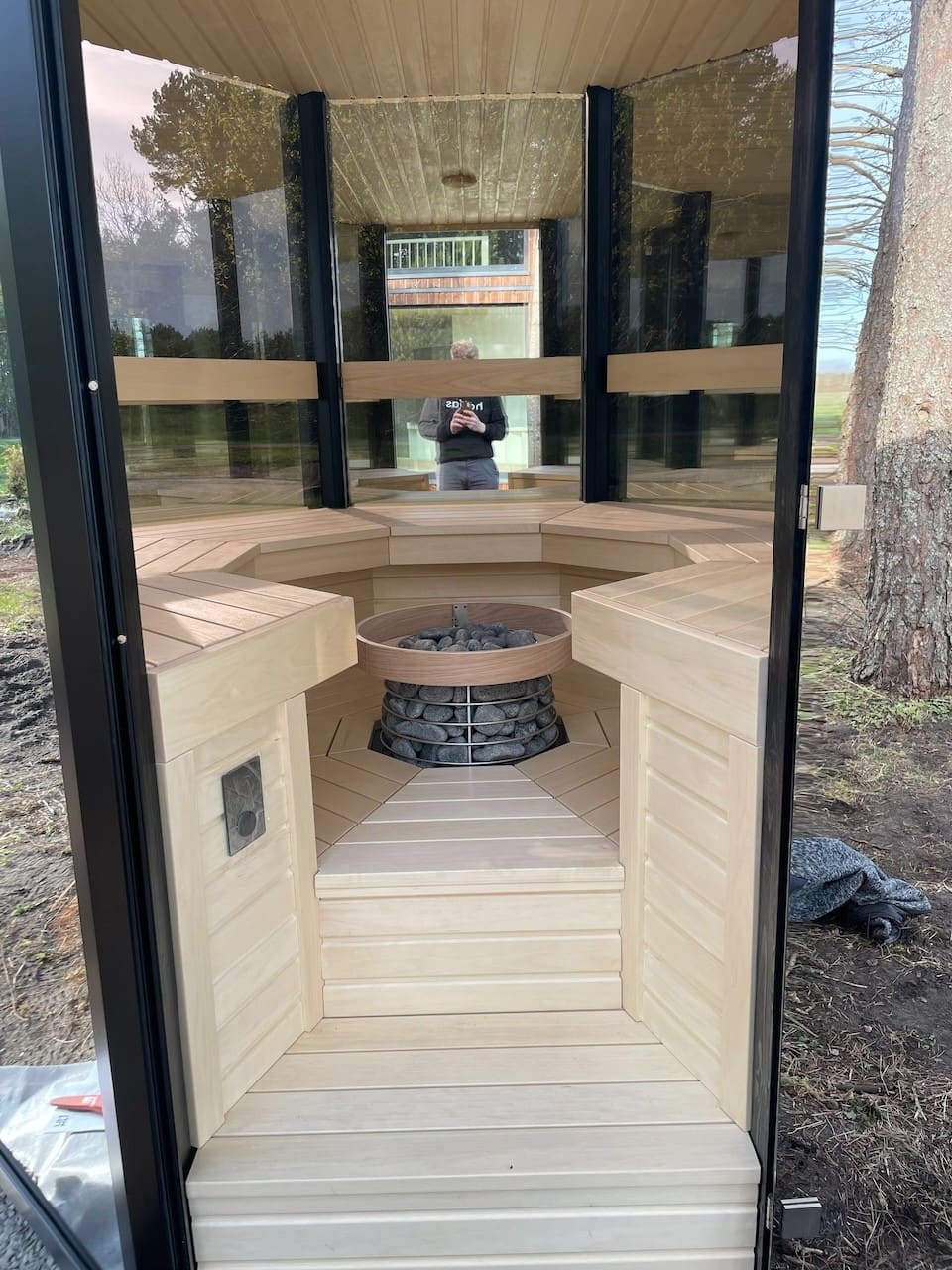 Haljas Hele Single Outdoor Sauna 7 Seater