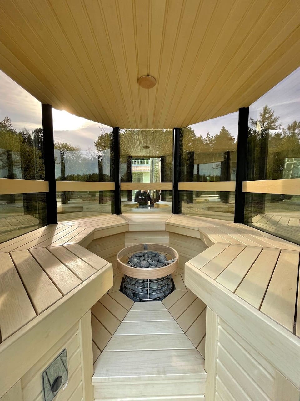 Haljas Hele Single Outdoor Sauna 7 Seater