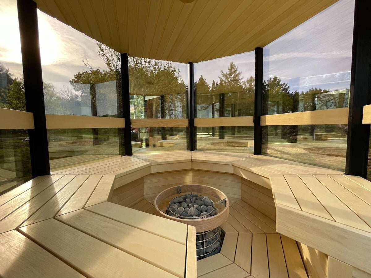 Haljas Hele Single Outdoor Sauna 7 Seater