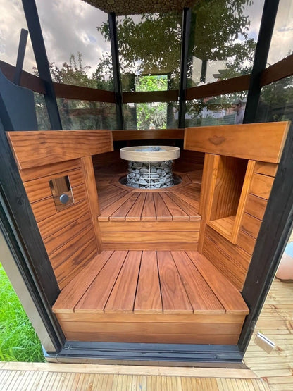 Haljas Hele Single Outdoor Sauna 7 Seater