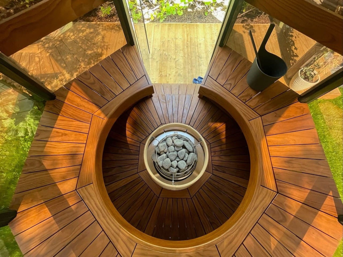 Haljas Hele Single Outdoor Sauna 7 Seater