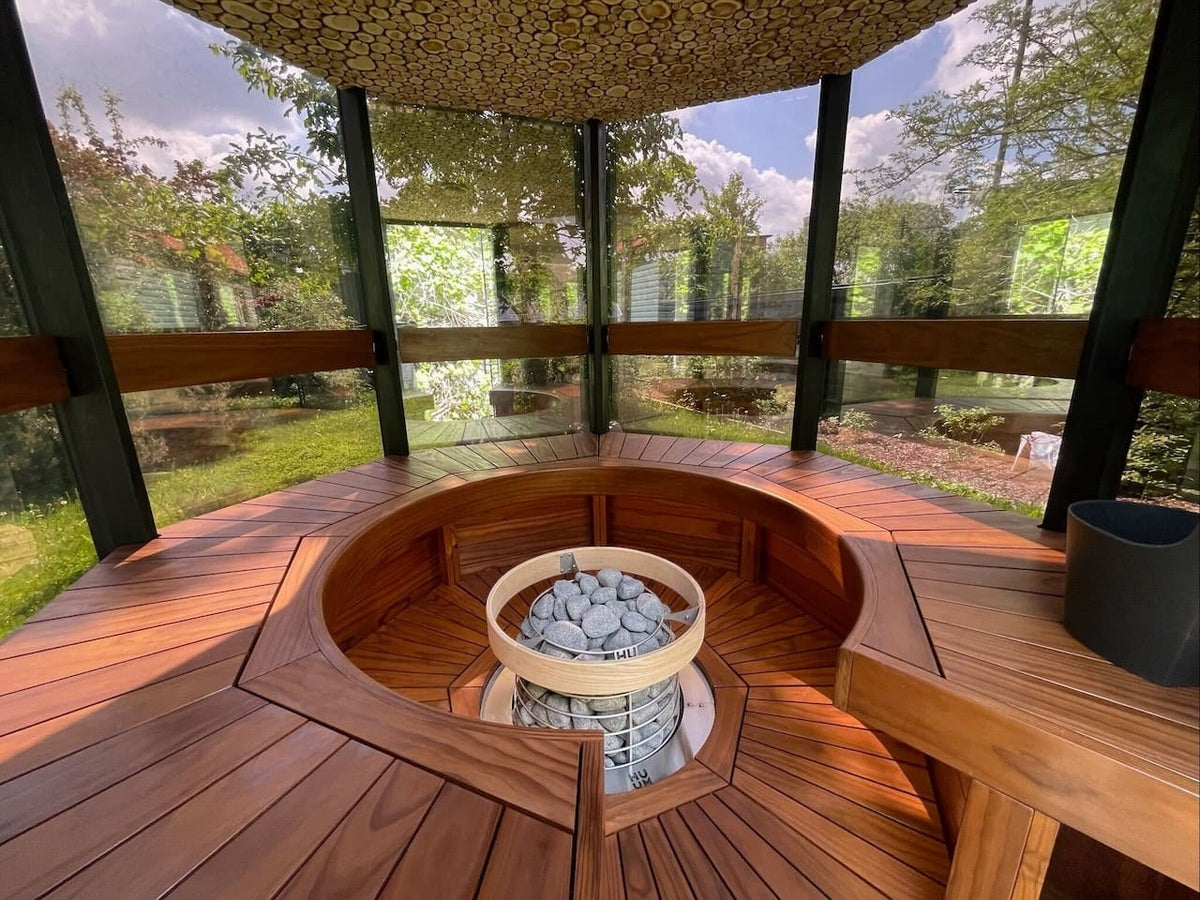Haljas Hele Single Outdoor Sauna 7 Seater