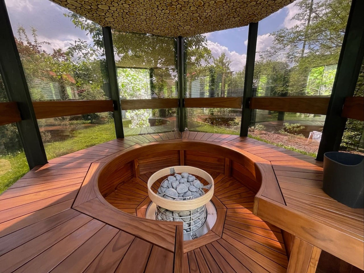 Haljas Hele Single Outdoor Sauna 7 Seater
