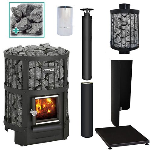 Harvia Legend 150 BK WH 16kW Bundle