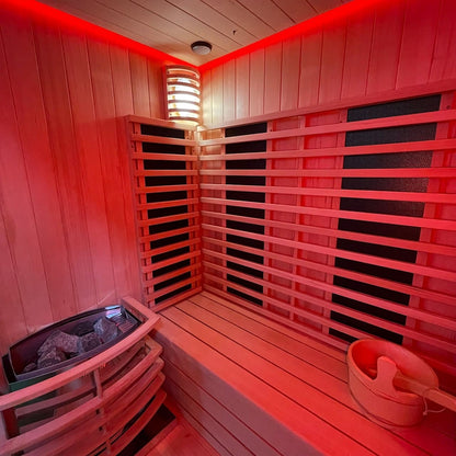 Insignia Hybrid Infrared and Traditional 2 Person Outdoor Sauna