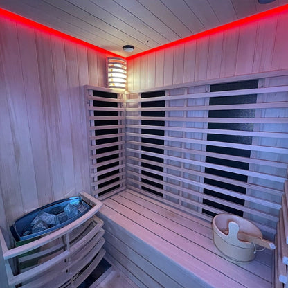 Insignia Hybrid Infrared and Traditional 2 Person Outdoor Sauna