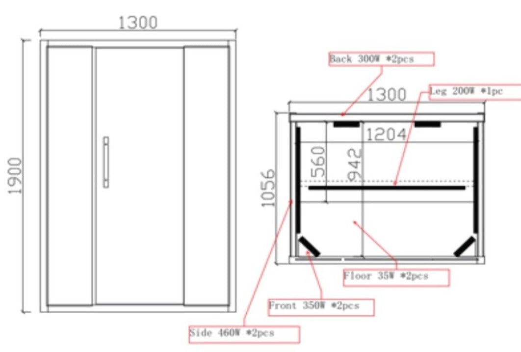 Jaquar Paire Infrared Sauna 2 Seater