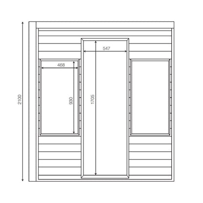 Jaquar Serene Sauna 3-4 Seater
