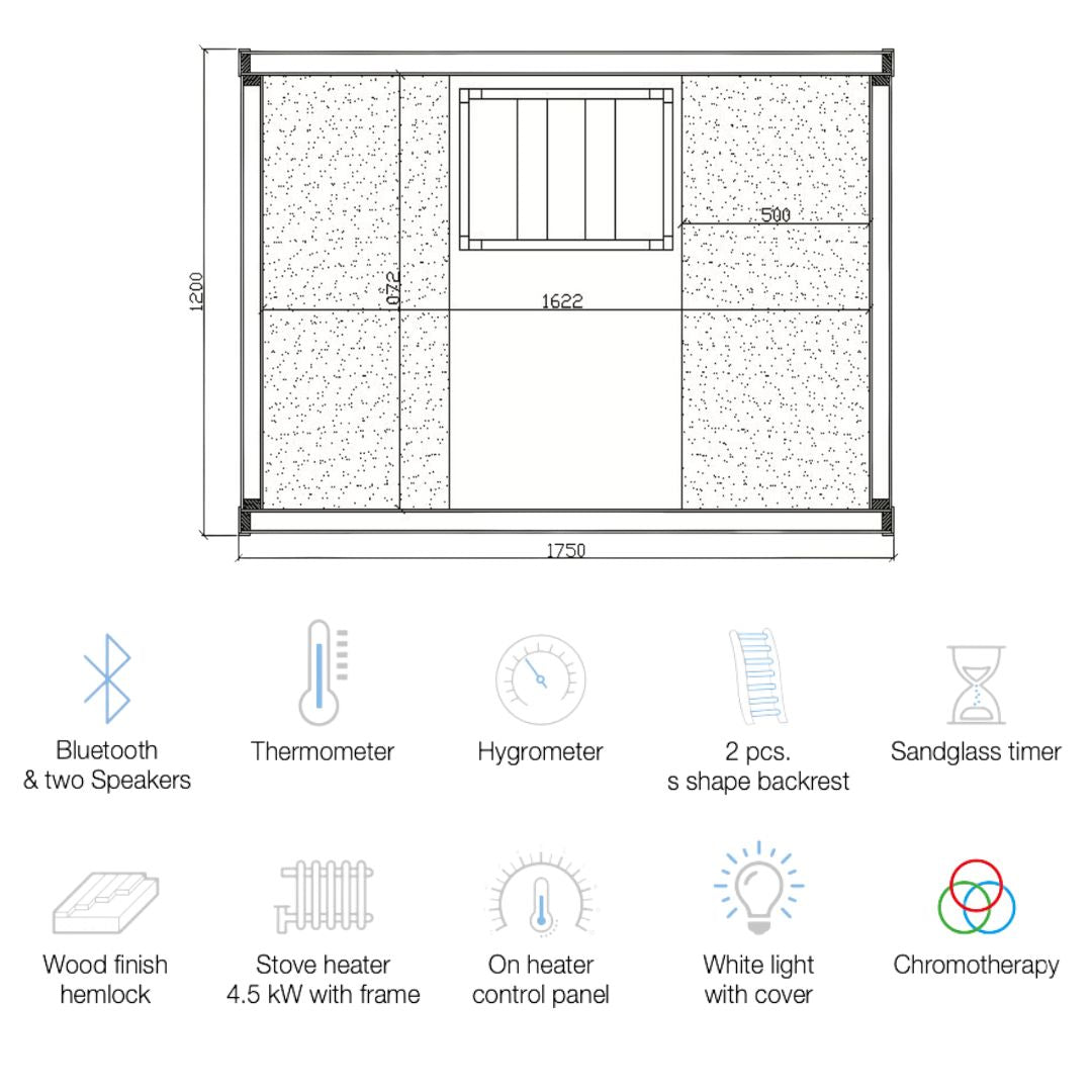Jaquar Serene Sauna 3-4 Seater