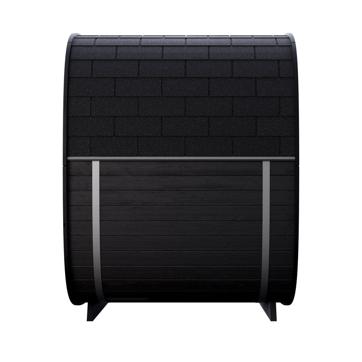 Leil® Black Cube Classic 4 Person Outdoor Sauna Kit