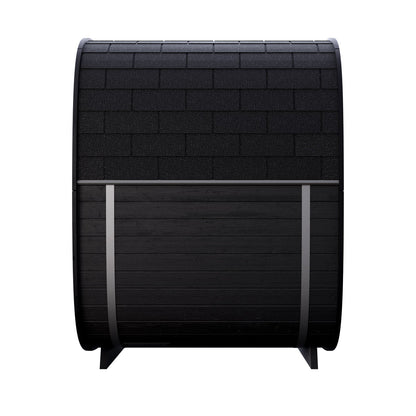 Leil® Black Cube Classic 4 Person Outdoor Sauna Kit