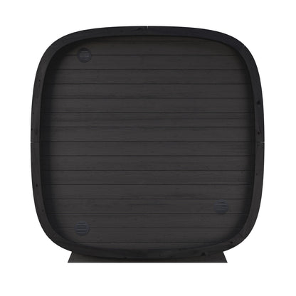 Leil® Black Cube Classic 4 Person Outdoor Sauna Kit