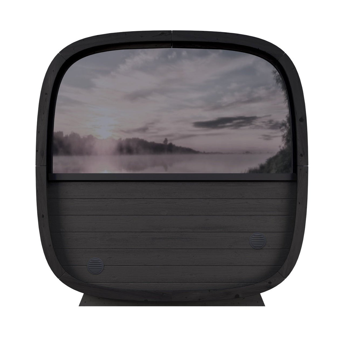 Leil® Black Cube Comfort 6-8 Person Outdoor Sauna