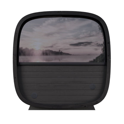 Leil® Black Cube Comfort 6-8 Person Outdoor Sauna