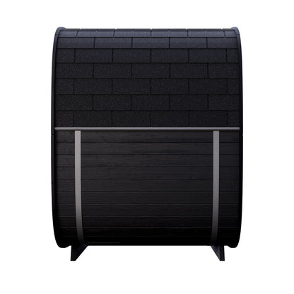 Leil® Black Cube Premium 4–6 Person Outdoor Sauna Kit