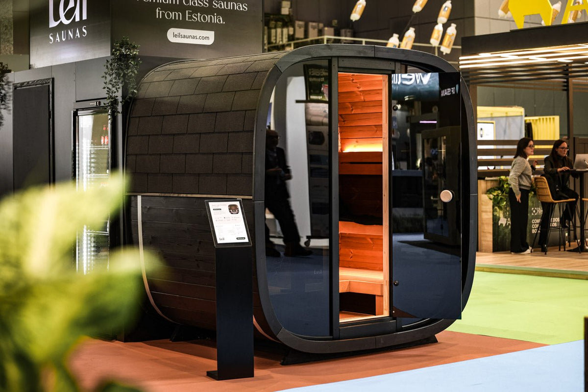 Leil® Black Cube Premium 4–6 Person Outdoor Sauna Kit
