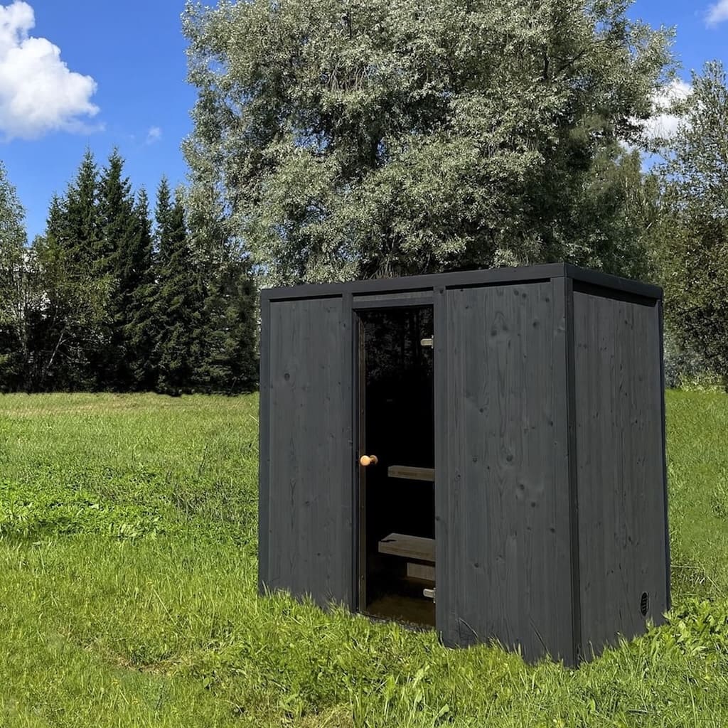 Modus Outdoor Sauna 3-4 Person with Harvia Cilindro PC70 Heater and Stones - Kit