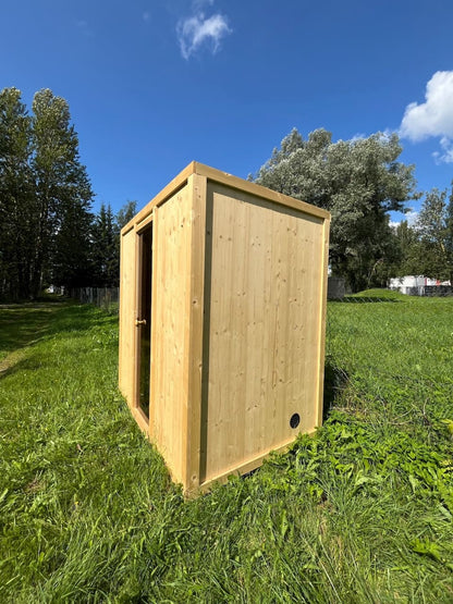 Modus Outdoor Sauna 3-4 Person with Harvia Cilindro PC70 Heater and Stones - Kit