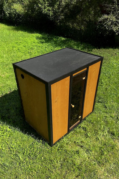 Modus Outdoor Sauna 3-4 Person with Harvia Cilindro PC70 Heater and Stones - Kit