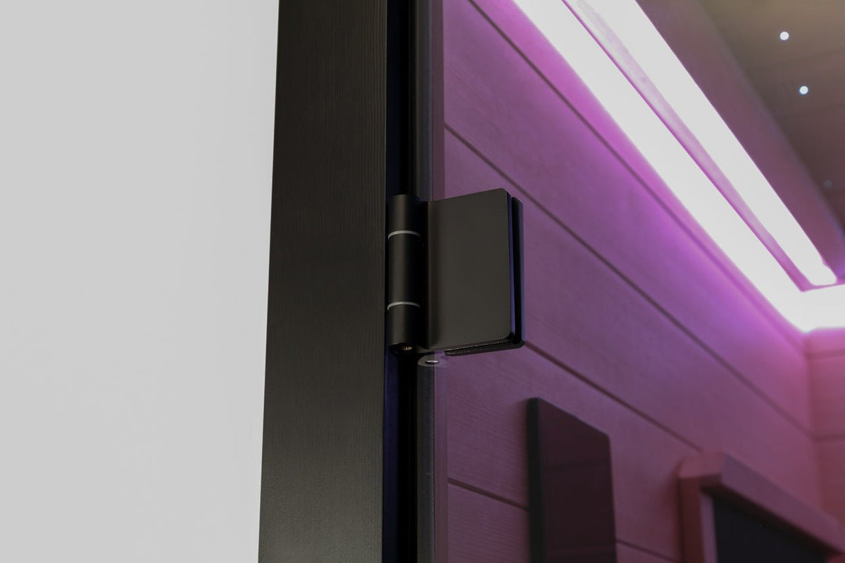 Noir 1-2 Person Wi-Fi Far Infrared Sauna with Red Light Therapy