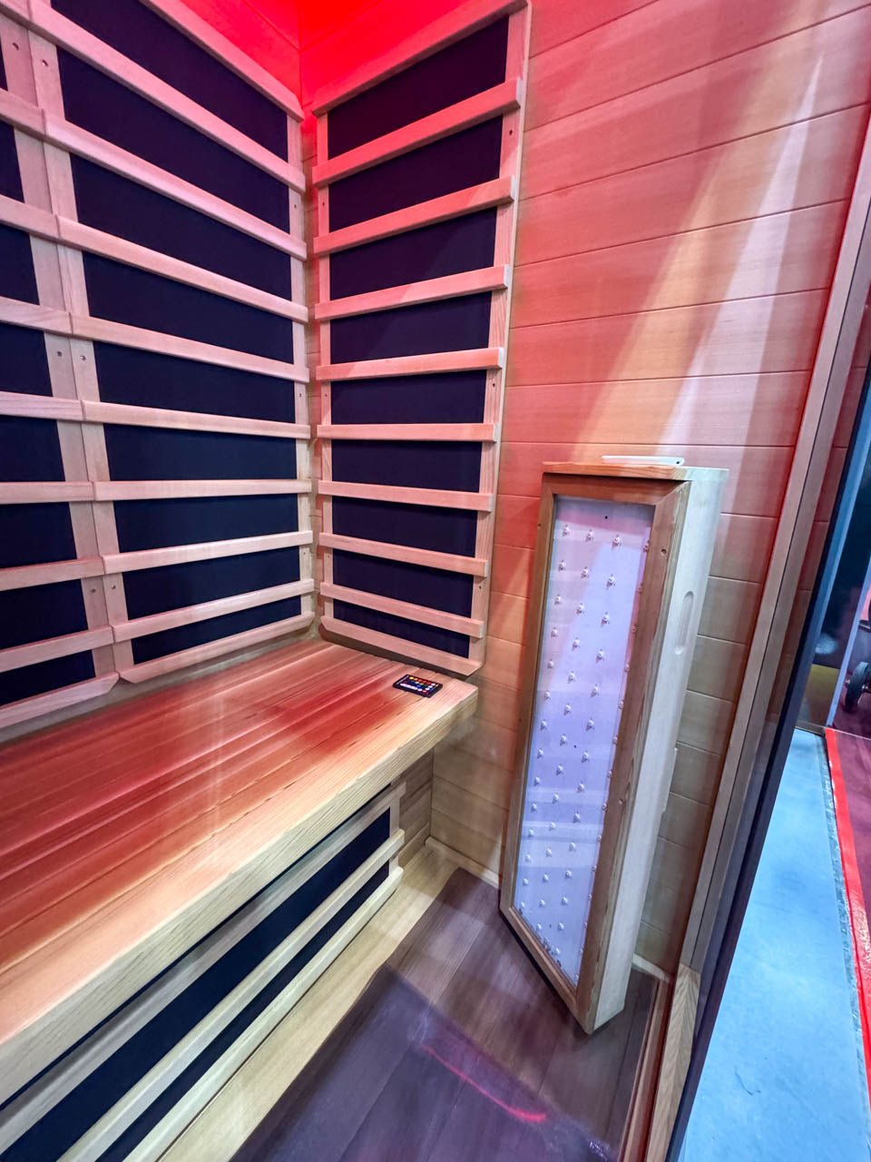 Noir 1-2 Person Wi-Fi Far Infrared Sauna with Red Light Therapy