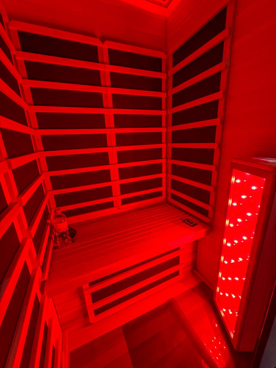 Noir 1-2 Person Wi-Fi Far Infrared Sauna with Red Light Therapy