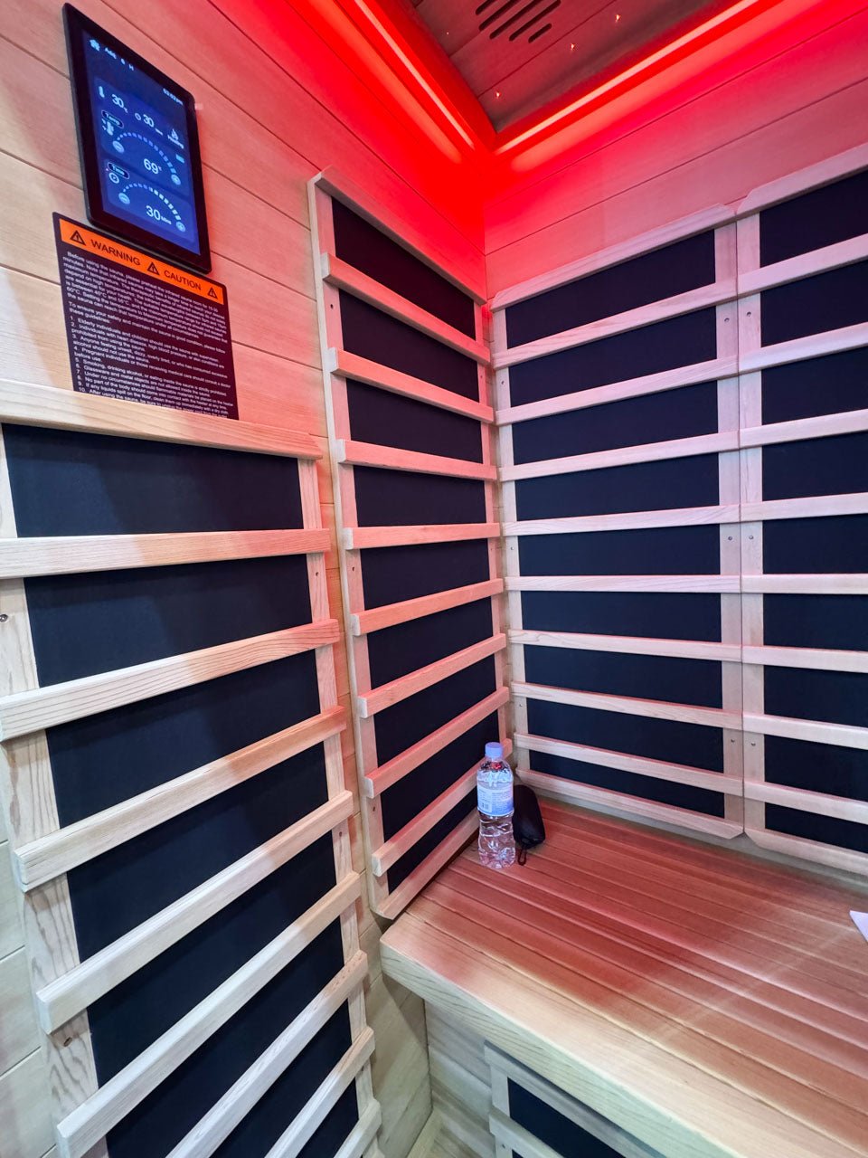 Noir 1-2 Person Wi-Fi Far Infrared Sauna with Red Light Therapy