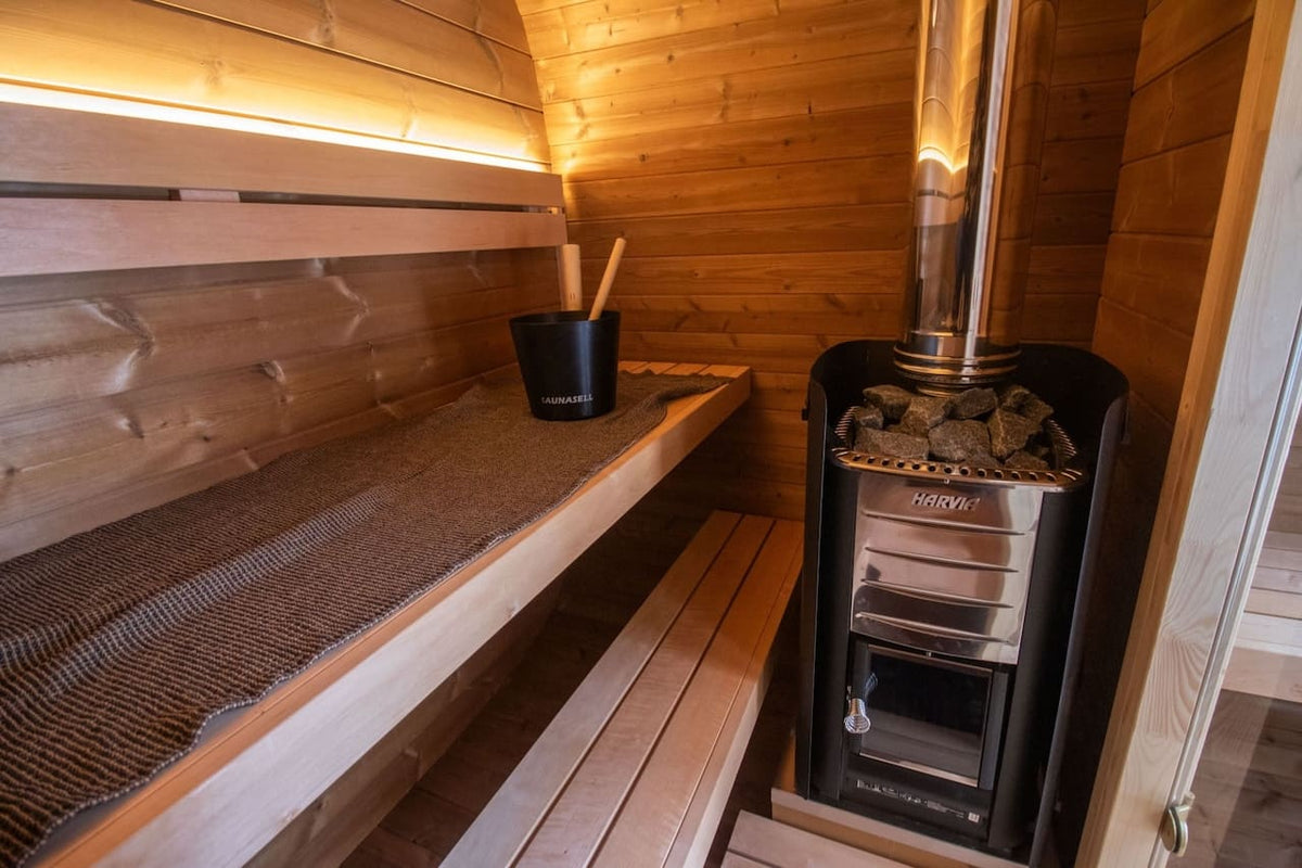 Leil® Dice Dual 4 Person Sauna with Changing Room