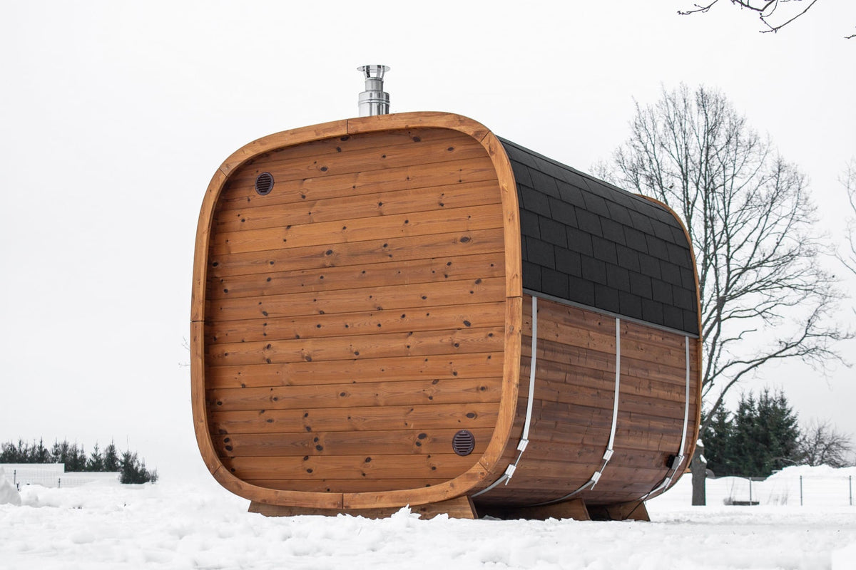 Leil® Dice Dual 4 Person Sauna with Changing Room