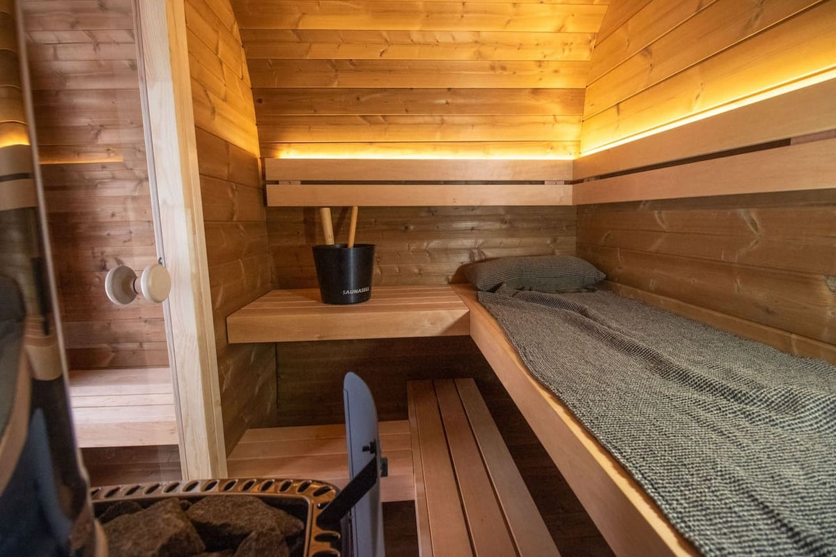 Leil® Dice Dual 4 Person Sauna with Changing Room