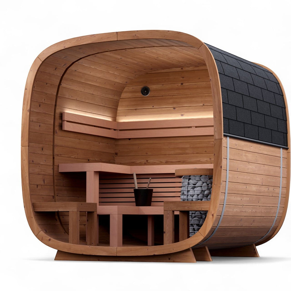 Leil® Dice Comfy 4 to 5 Person Outdoor Sauna