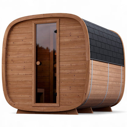 Leil® Dice Dual 4 Person Sauna with Changing Room
