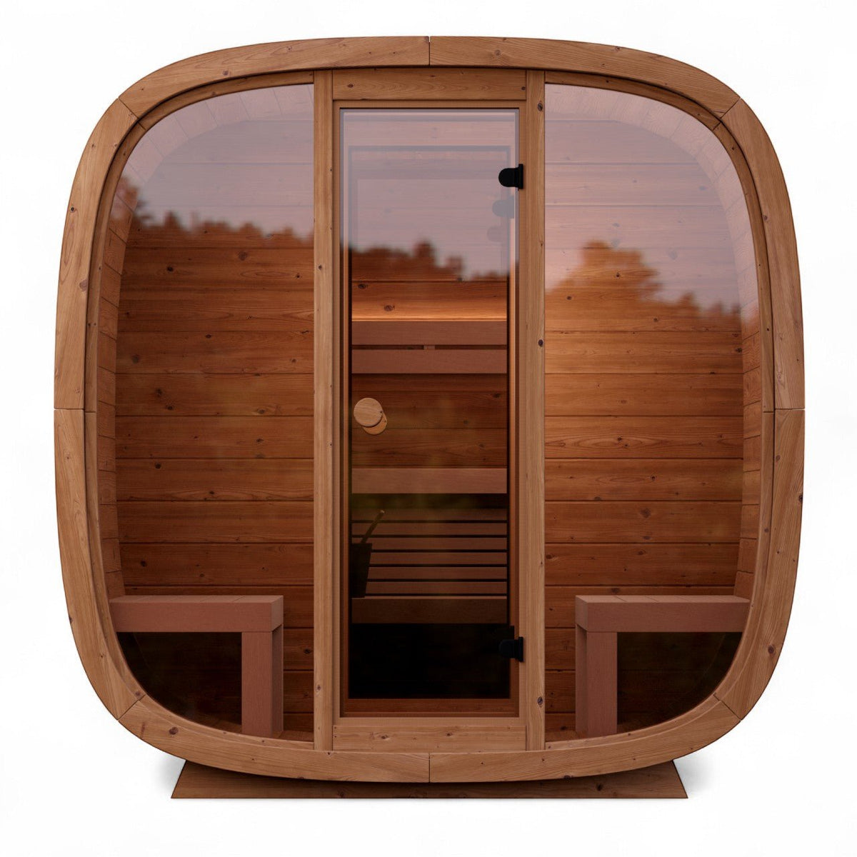 Leil® Dice Dual 4 Person Sauna with Changing Room