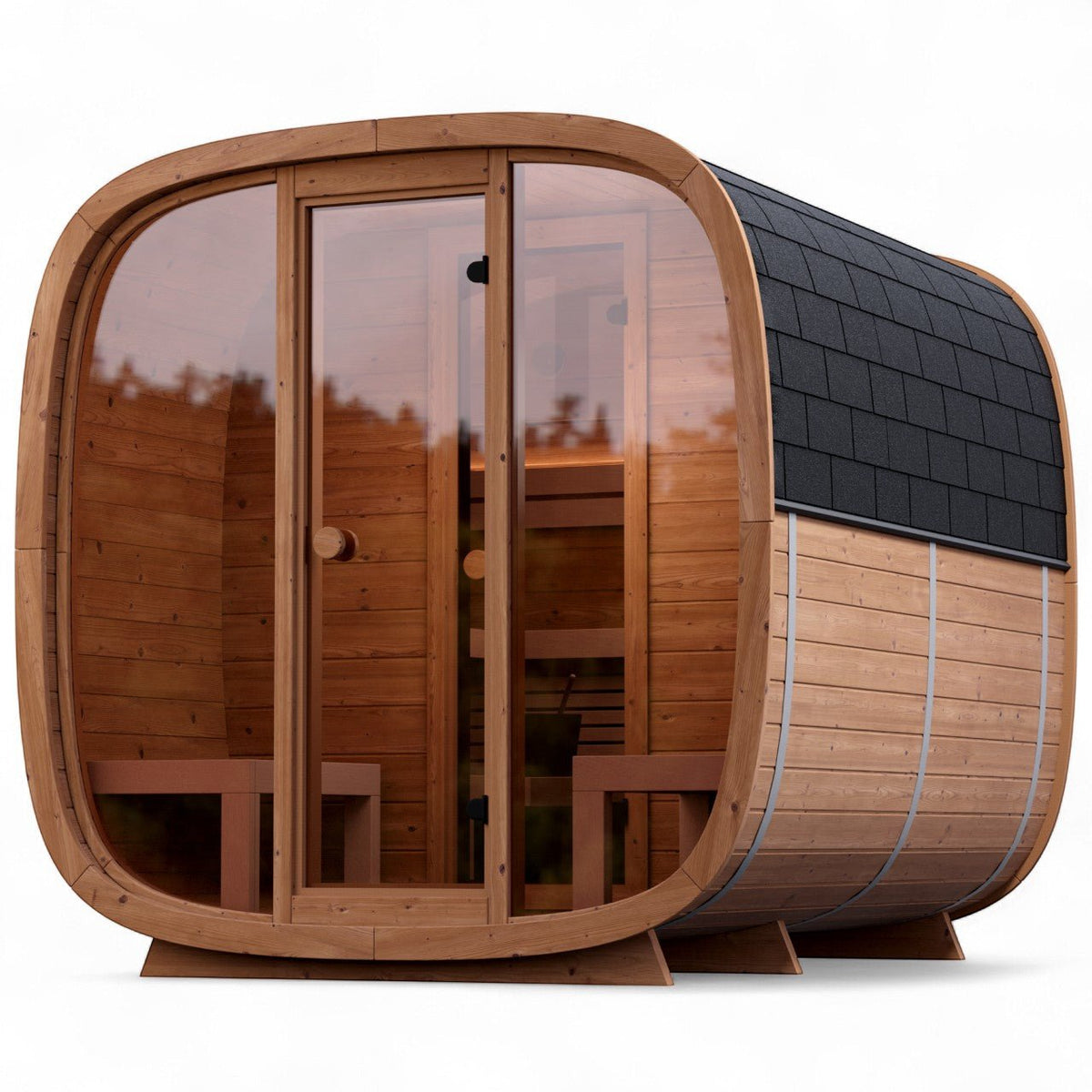 Leil® Dice Dual 4 Person Sauna with Changing Room