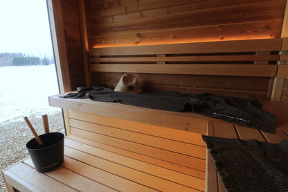 Leil® Patio M 5 Person Outdoor Sauna with Changing Room