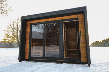 Leil® Patio M 5 Person Outdoor Sauna with Changing Room